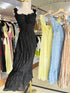 Summer Trendy  Back Hollow Out Tie Lace Long Dresses